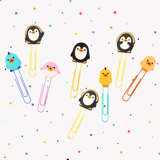 噗噗星人 PUPU ALIENS 创意可爱书签学生用回形针卡通书签书页夹