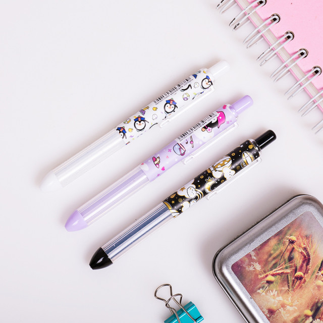 噗噗星人 PUPU ALIENS H3809联名按动中性笔 黑 0.5mm 