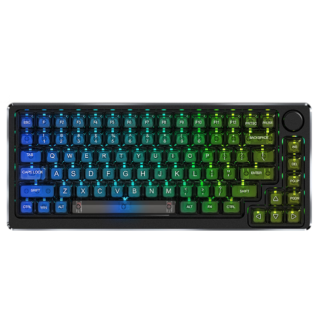 爱国心 GK-83 PRO(黑色) 三模 皎夜轴  客制化游戏机械无线键盘