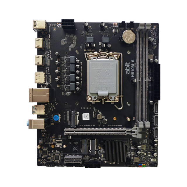 升技 H610M-A 深空黑主板 支持DP+HDMI*2+M.2*2