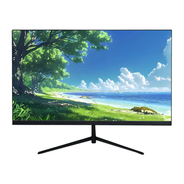 乐视LETV 243BWA 24寸 75Hz黑色直面无边框高清显示器 V型底座 HDMI+VGA+DC