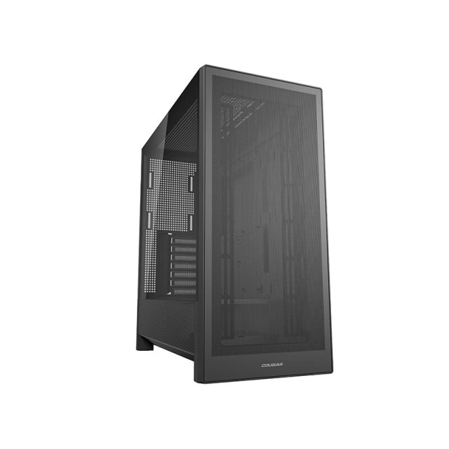 骨伽机箱 MX230 SERIES 黑色台式玻璃侧透机箱