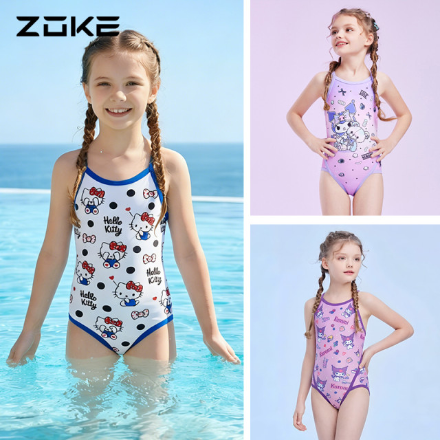 【清仓特价】ZOKE洲克官方青少年训练连体三角泳衣