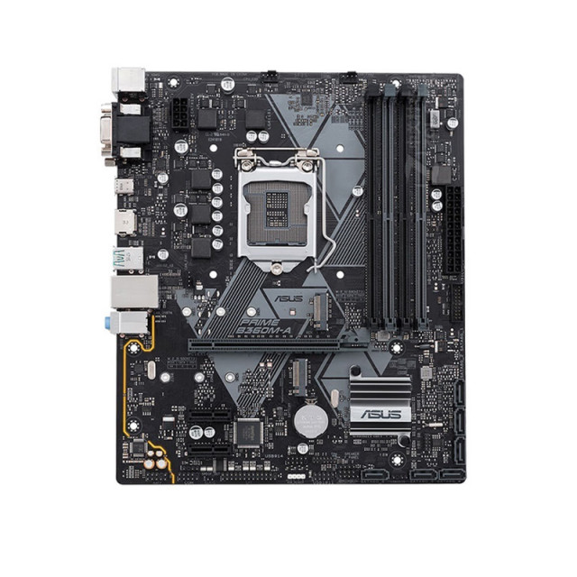 华硕PRIME B360M-A主板 VGA+DVI+HDMI+M.2*2+内存口*4