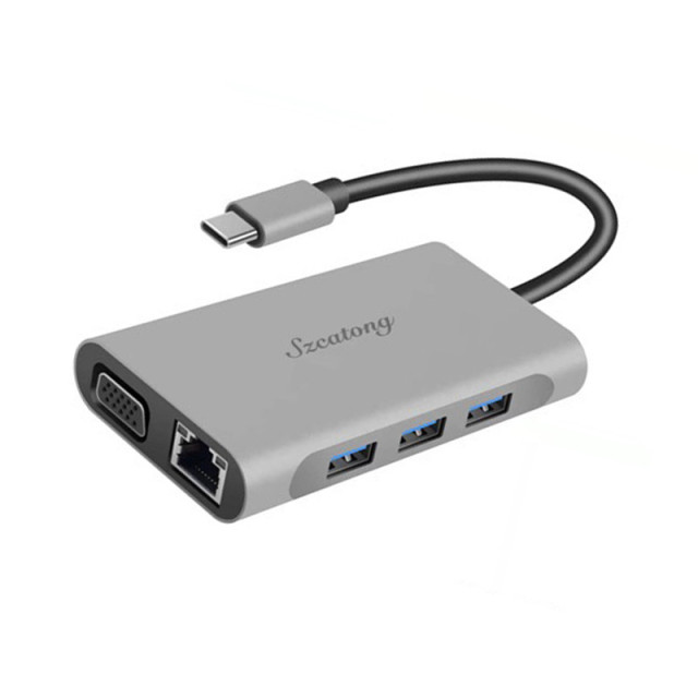 三择创通TK7261 TYPE-C 七合一多功能扩展坞